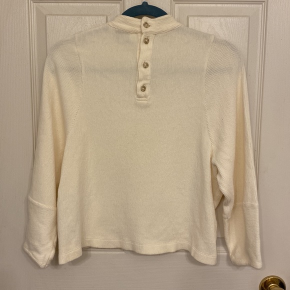 Madewell Mockneck Button-Back Top - Picture 7 of 7